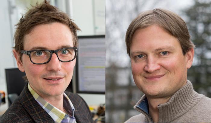 Stéphane Bordas (à gauche) et Alexandre Tkatchenko sont chercheurs de la Faculté des Sciences, de la Technologie et de la Communication (FSTC) de l’Université du Luxembourg.