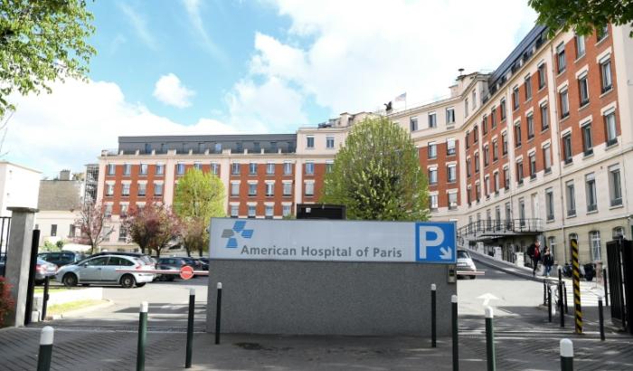 L'hôpital américain de Paris ,le 3 avril 2019,, à Neuilly-sur-Seine, dans les Hauts-de-Seine