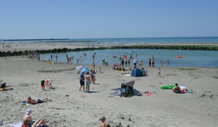 La plage de Wimereux, le 25 juin 2023 dans le Pas-de-Calais