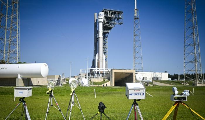 La fusée de ULA Atlas V avec le vaisseau Starliner à son sommet, le 31 mai à Cap Canaveral en Floride, avant son décollage pour la première mission habitée de Starliner
