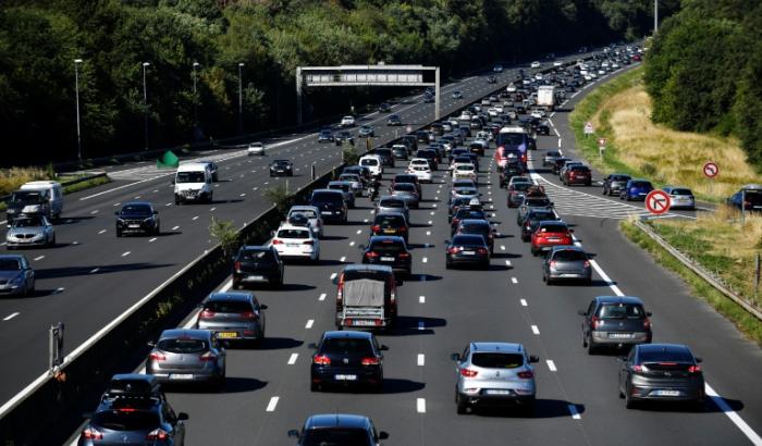 Sur l'A10, au sud de Paris, le 6 septembre 2022