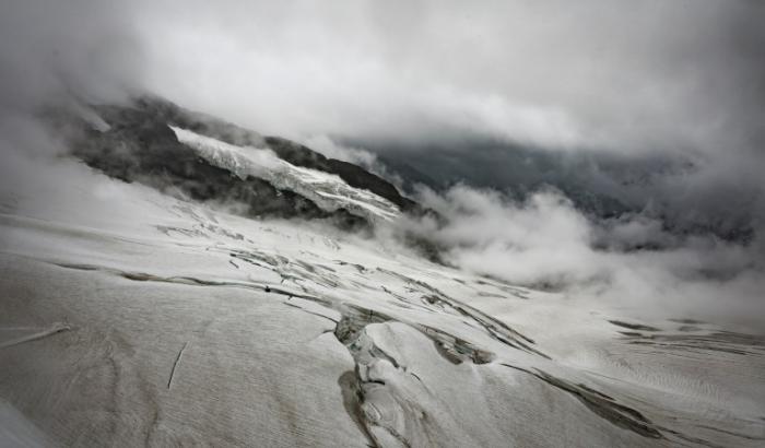 Le glacier d'Aletsch, le 13 août 2018 en Suisse