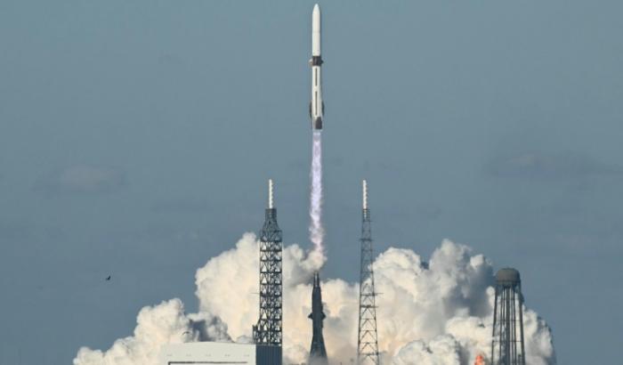 Décollage de la fusée New Glenn de Blue Origin, à Cap Canaveral, le 13 novembre 2025, aux Etats-Unis