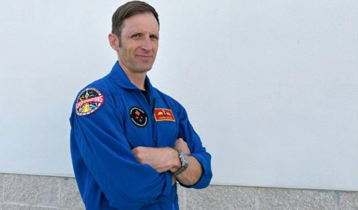 L'astronaute canadien Joshua Kutryk au Centre spatial Kennedy à Cap Canaveral, le 30 mars 2026 en Floride