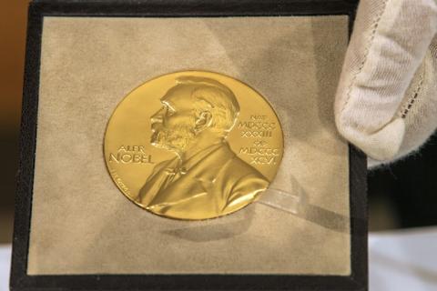 La médaille Nobel. Les travaux sur les nouveaux matériaux et l'intelligence artificielle figurent en bonne position pour le prix de chimie 2024