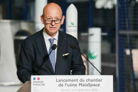 Le président exécutif d'ArianeGroup Christophe Bruneau à Vernon, près de Paris, le 4 septembre 2026