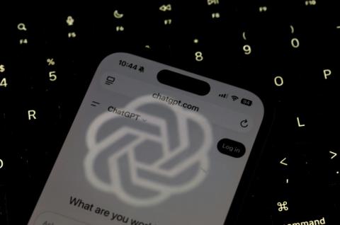 Le logo d'OpenAI le 20 mai 2026 à Los Angeles