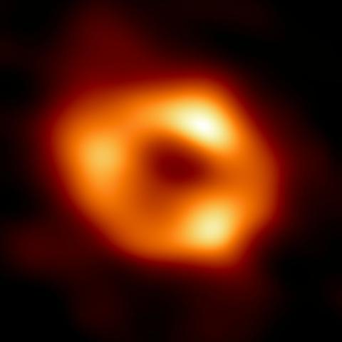 Première image du trou noir au centre de notre galaxie, publiée le 27 mars 2024 par l'Observatoire européen austral