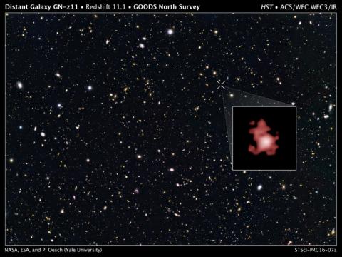 Neuer Rekord für das James-Webb-Weltraumteleskop: Das Hightech-Observatorium im All hat nach Angaben der US-Weltraumbehörde Nasa die am weitesten entfernte bisher bekannte Galaxie entdeckt.