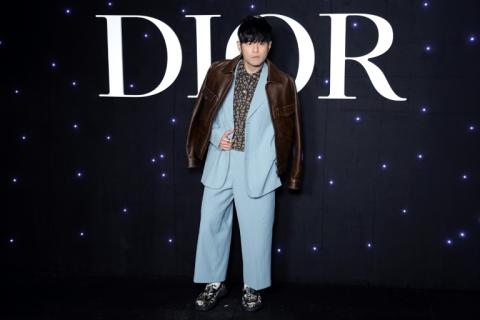 Le chanteur taïwanais Jay Chou pris lors de la fashion week de Paris le 19 janvier 2024