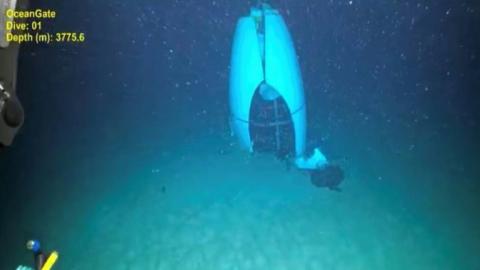 Les garde-côtes américains ont publié le 18 septembre 2024 une vidéo et des photos sous-marines de l'épave du Titan, un submersible expérimental disparu lors d'une plongée vers l'épave du Titanic en juin 2023, et gisant au fond de l'océan Atlantique nord par 4.000 mètres de profondeur