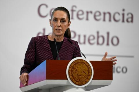 La présidente mexicaine Claudia Sheinbaum, le 11 juin 2025 à Mexico