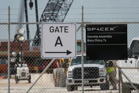 Sur la base privée SpaceX à Boca Chica, près de Brownsville, au Texas, le 28 septembre 2019