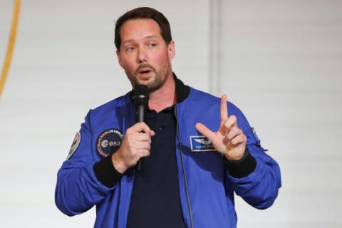 L'astronaute français Thomas Pesquet, de l'ESA (Agence spatiale européenne) à l'Élysée à Paris, le 5 février 2026