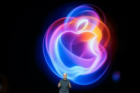 Le patron d'Apple Tim Cook à Cupertino, en Californie, le 9 septembre 2024