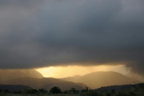 La Soufrière près de Basse-Terre, en Guadeloupe, le 19 novembre 2011