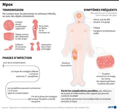 Présentation du mpox, maladie infectieuse anciennement appelée variole du singe