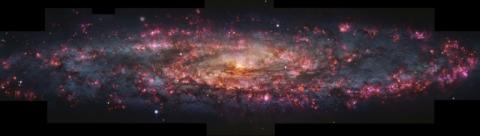 Une image en milliers de couleurs de la galaxie du Sculpteur, fournie par l'ESO le 18 juin 2025