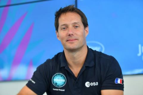 L'astronaute français Thomas Pesquet au festival de Cannes le 15 mai 2018