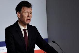 Philippe Baptiste, le ministre de l'Enseignement supérieur, de la Recherche et de l'Espace, le 3 juin 2026 au palais de l'Élysée à Paris