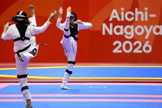 Le taekwondo virtuel a fait son entrée aux Jeux asiatiques, le 2 octobre 2026 à Nagoya (Jpaon)