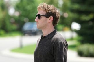 Mark Zuckerberg, fondateur de Facebook et patron du géant américain des réseaux sociaux Meta, le 4 juillet 2026 à Sun Valley, dans l'Idaho