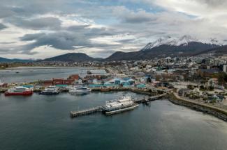Vue d'Ushuaia, en Terre de Feu, le 13 mai 2026 en Argentine