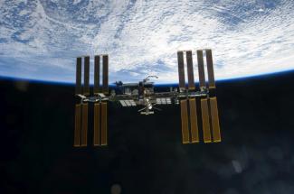 La Station Spatiale internationale (ISS) en mars 2011